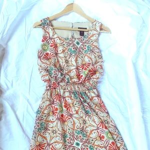 Flowy, bohemian printed dress